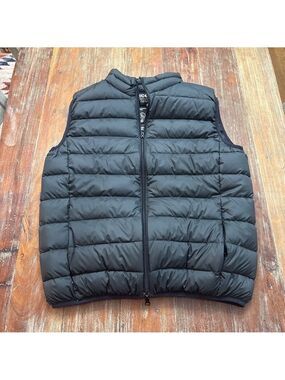 ECOALF Men's Black Puffer Vest Large Primaloft